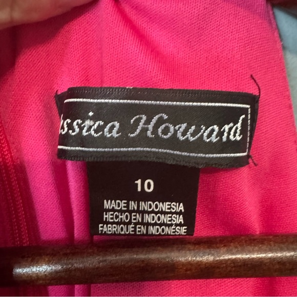 Jessica Howard Floral Sleeveless Halter Neck High Low Midi Dress. Woman’s 10 - Picture 5 of 15